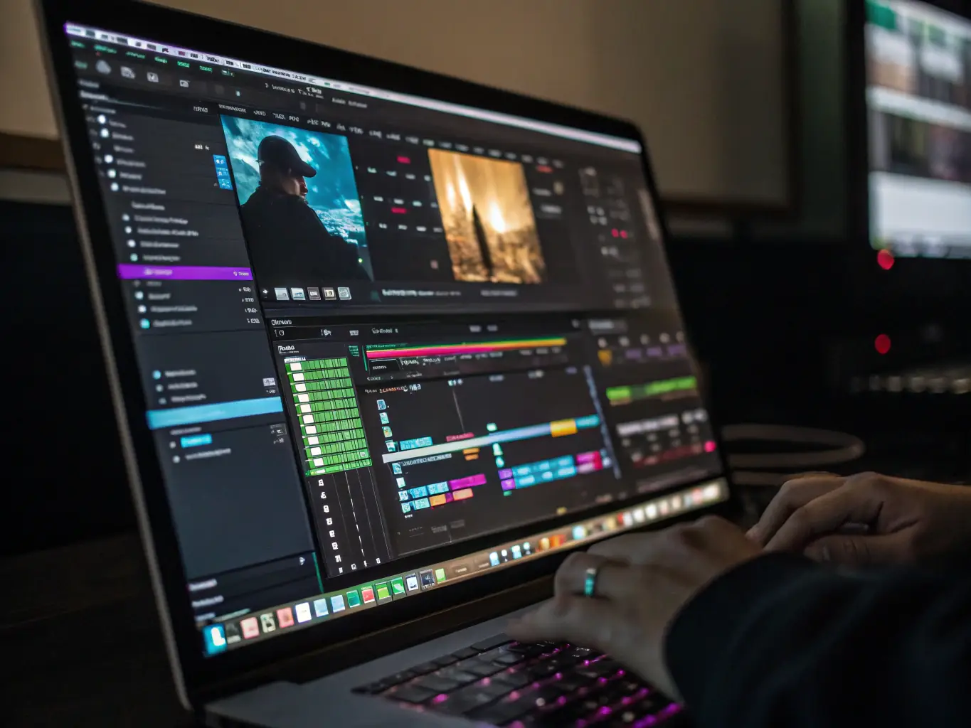 A clean, modern website design interface showcasing AI-powered design suggestions with various color palettes and layout options.